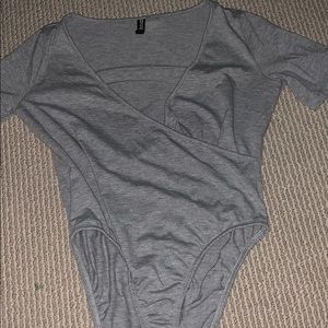Divided plunge bodysuit